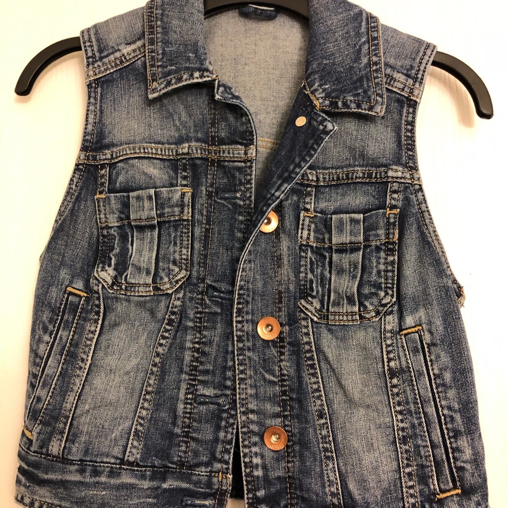 Express denim vest women’s size XS